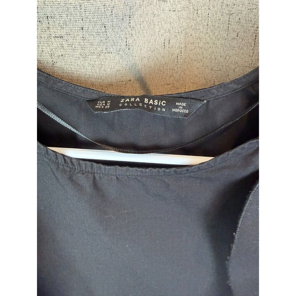 Zara Basic Collection Cotton Ruffle Cap Sleeve Top - Picture 7 of 7